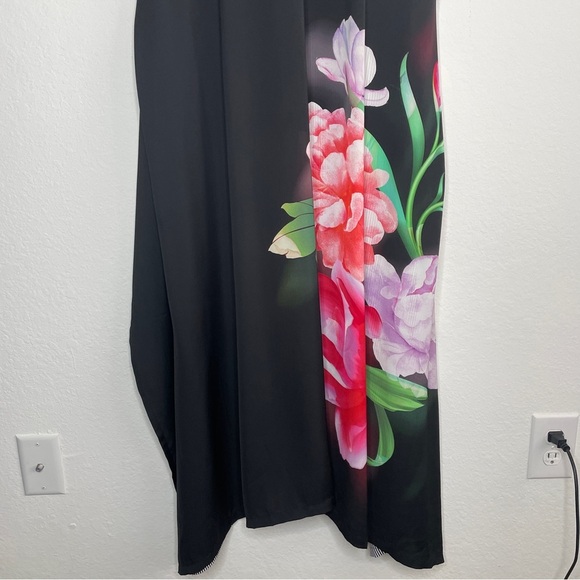 Alembika Floral Flowy Midi Dress Vacation Beach Coastal Size Small - Picture 4 of 13